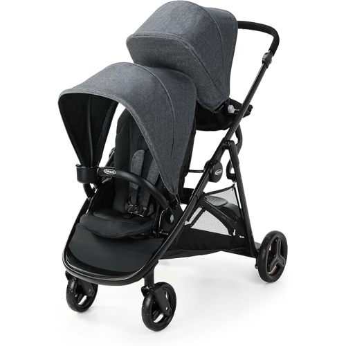 Graco Ready2Grow 2.0 Double Stroller Features Bench Seat and Standing Platform Options, Rafa