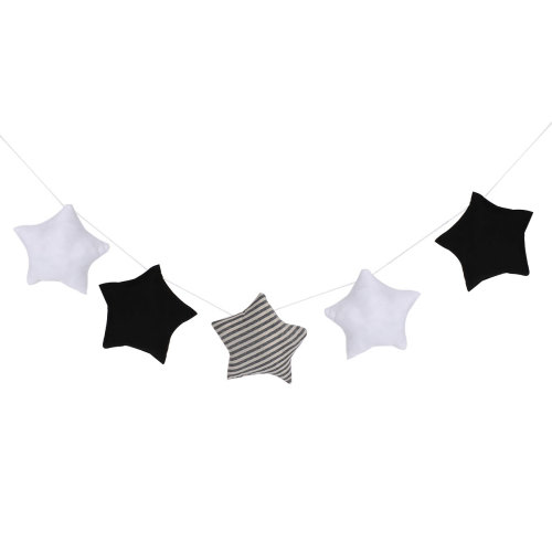 Lovely Star Hanging Pendant Creative Hanging Ornaments Unique Hanging Decor Hanging Adornment for Crib Decoration (A String of 5 Stars)
