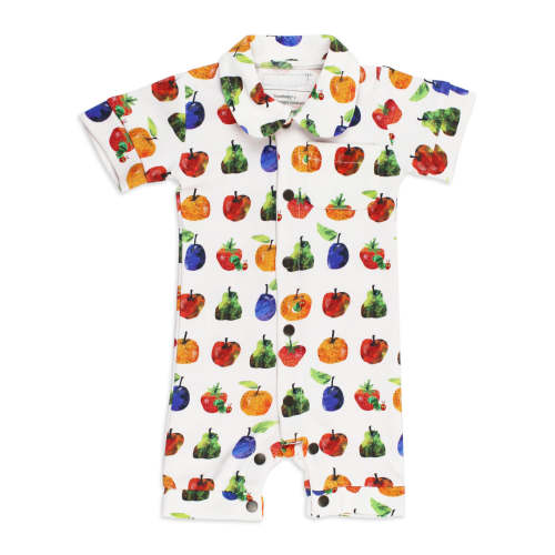 Organic S/Sleeve Coverall in Fruit – L'ovedbaby