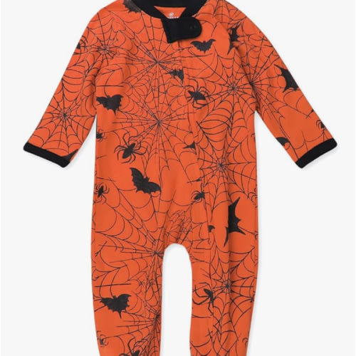 HonestBaby Celebration Sleep & Play Footed One-Piece Pajama Sleeper 100% Organic Cotton