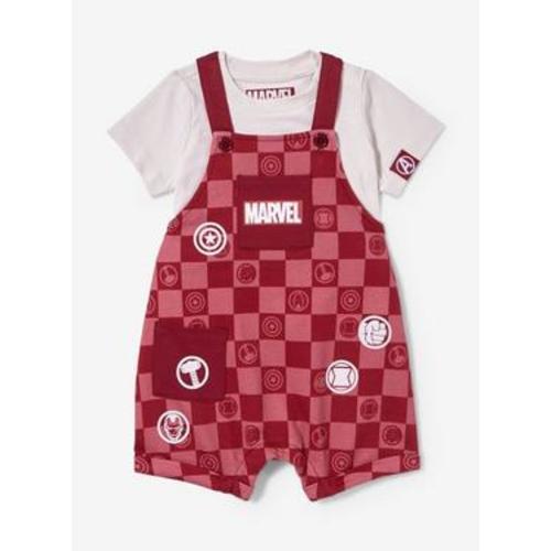 Marvel Avengers Checkered Icons Infant T-Shirt & Overall Set | BoxLunch