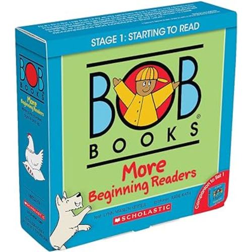 Bob Books - More Beginning Readers Box Set | Phonics, Ages 4 and up, Kindergarten (Stage 1: Starting to Read)