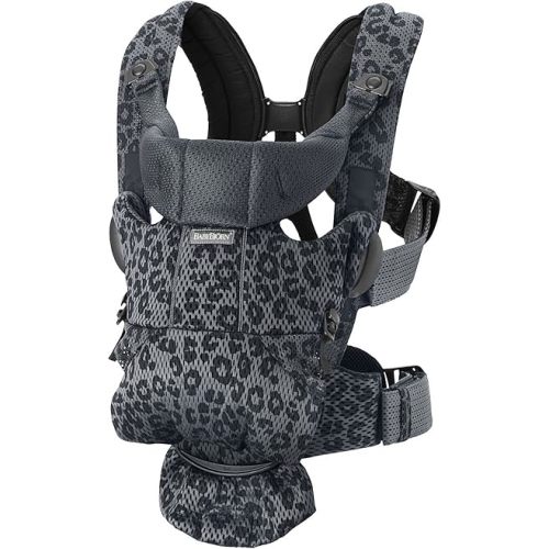 BabyBjörn Baby Carrier Free, 3D mesh, Anthracite/Leopard