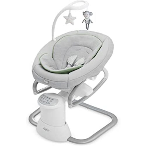 Graco Soothe My Way Swing with Removable Rocker, Madden - Versatile Baby Swing & Portable Rocker