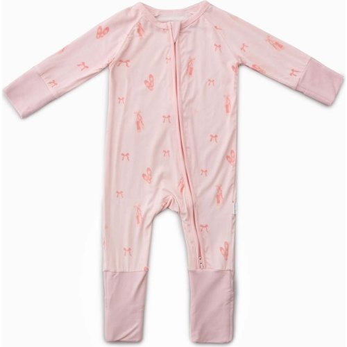 Convertible Romper, Ballerina - Bamboo Little Rompers | Maisonette