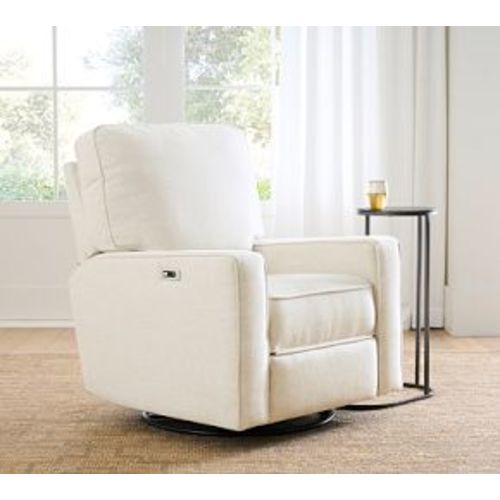PB Comfort Square Arm Manual & Power Swivel Glider Recliner