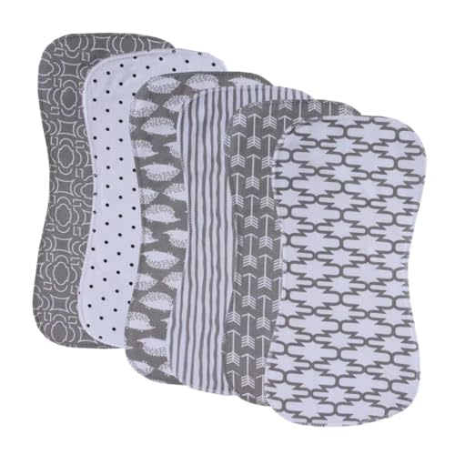 Gelisite 6 Pack Cotton Baby Burp Cloths Extra Absorbent Soft for Baby Boys and Girls