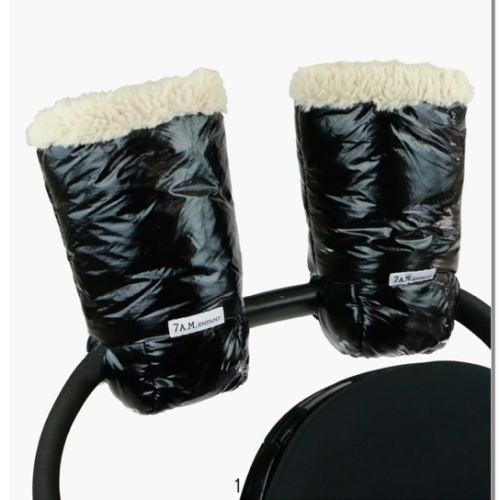 Stroller Warmmuffs - Black Polar