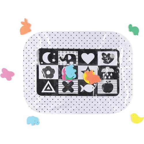 The Peanutshell Montessori Water Play Mat, Inflatable Tummy Time Mat & Sensory Development, High Contrast Baby Toy