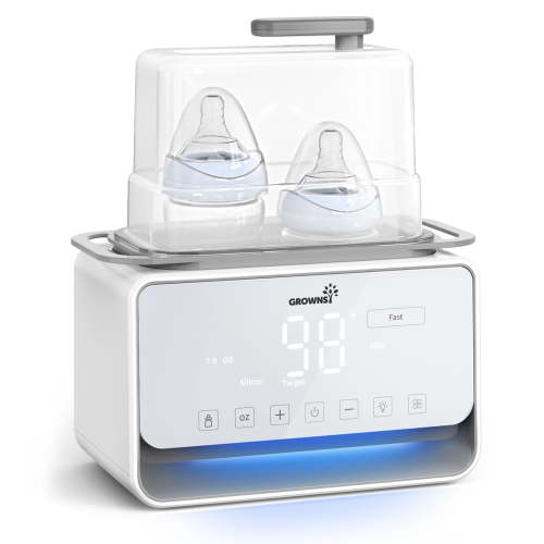Fast Baby Bottle Warmer, 12-in-1 Milk Warmer With Steam and Water Bath Warming Modes for Breastmilk &Formula, With Thaw, Food Heating, Steri-lize, Egg Boil Function