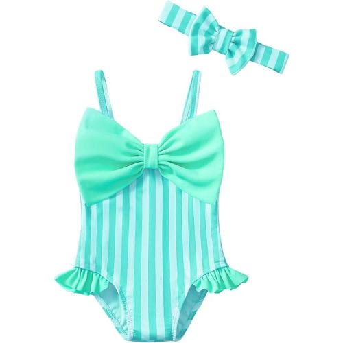 Mioglrie Toddler Baby Girl Swimsuit Infant Bathing Suits Summer Beach Swim Suit Newborn One Piece Swimwear for Girls