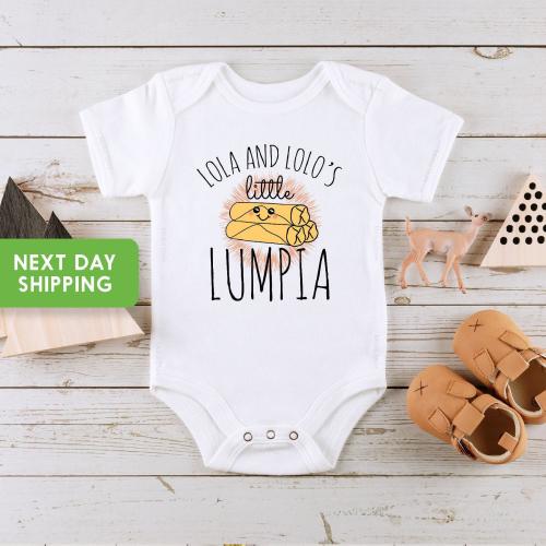 Lola and Lolo’s Little Lumpia Baby Onesie