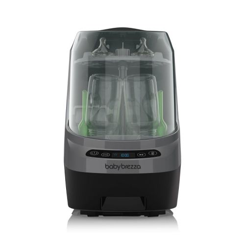 Baby Brezza Bottle Washer Pro Sterilization Device - Charcoal: Silicone, Stainless Steel Materials