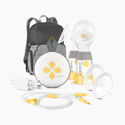 Swing Maxi Double Electric Breast Pump with Bag and Accessories
