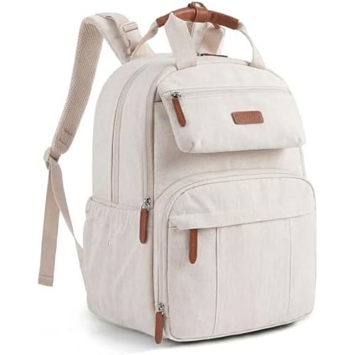 mommore Diaper Bag Backpack, Multi-pocket Large Diaper Bag Travel Backpack for Mom Dad, Quick Access Baby Essentials with Insulated Pockets, Changing Pad, Stroller Straps