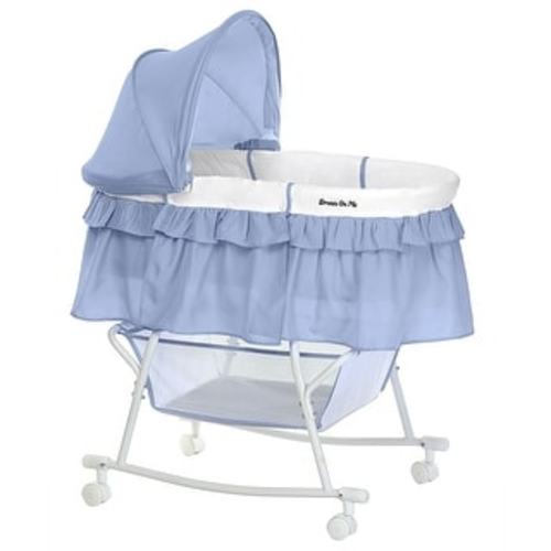 Dream On Me Lacy Portable 2 in 1 Bassinet and Cradle in Serenity