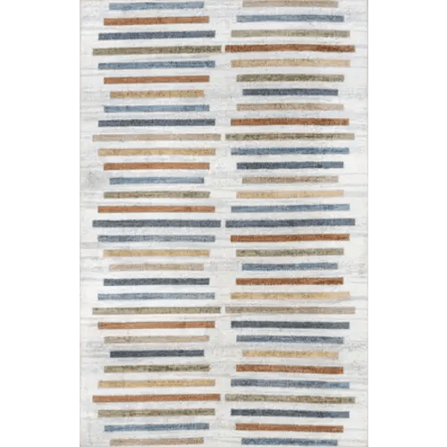 Marlowe Colorful Stripes Washable Rug | Multicolor