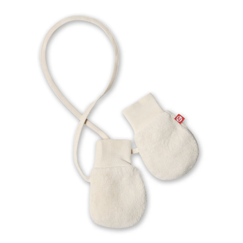 Cozie Fleece Baby Mittens - Cream | Zutano