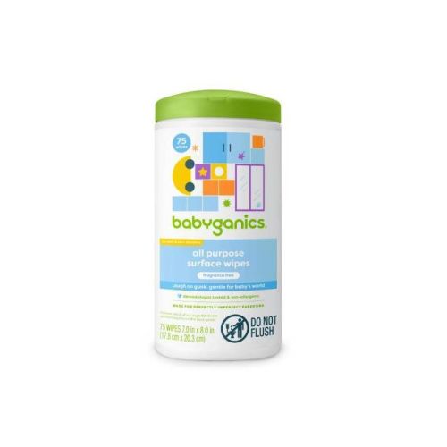 Babyganics All Purpose Surface Wipes - 75ct