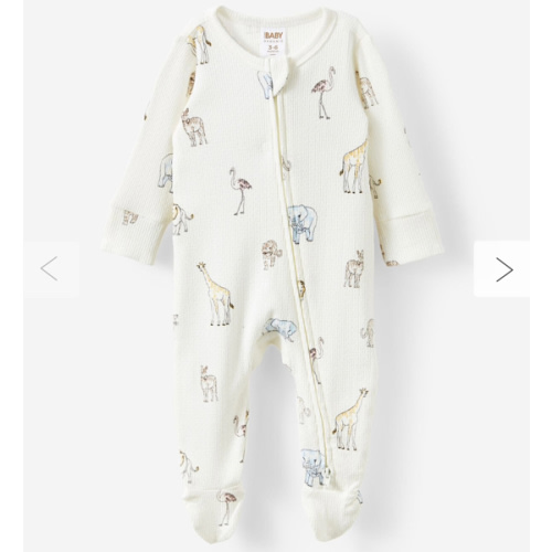 Organic Pointelle Zip Romper