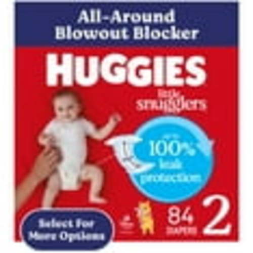 Huggies Little Snugglers Baby Diapers, Size 2, 84 Ct