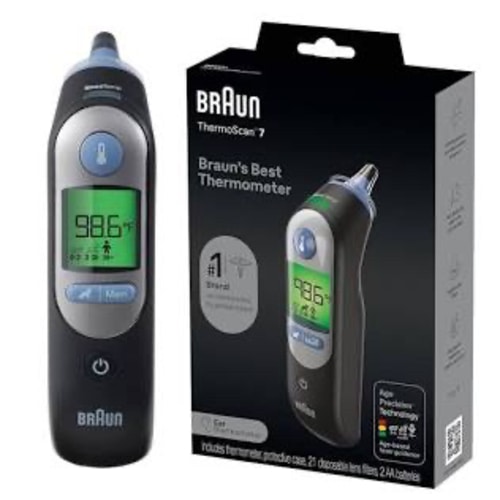 Braun ThermoScan 7 Digital Ear Thermometer, Age-Adjusted Fever Guidance, Baby and Infant Friendly, No. 1 Brand Recommended by Pediatricians, FSA and HSA Eligible