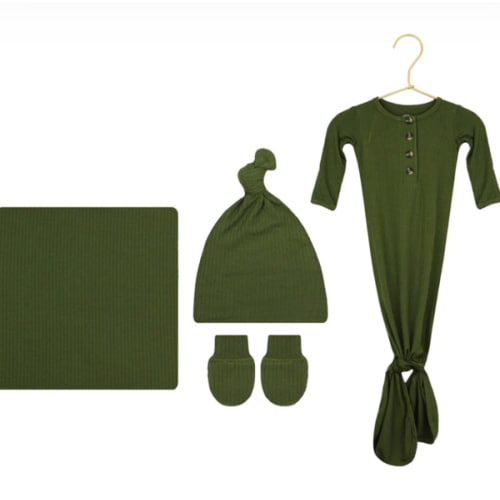 Tristan Ribbed Newborn Hat Bundle (Gown) – Lou Lou & Company