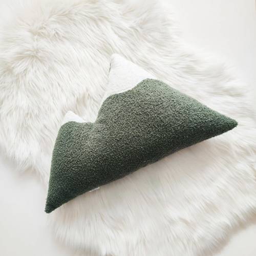 Mountain Cushion, mountains shaped cushion, mountain pillow, mounitain decoration, forest cushion