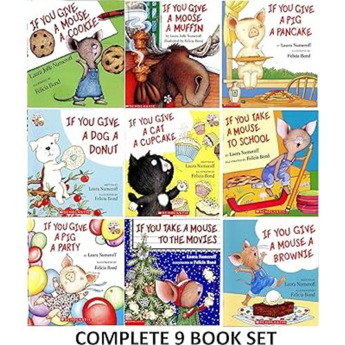 If You Give a Mouse a Cookie Series: 9 Book Set