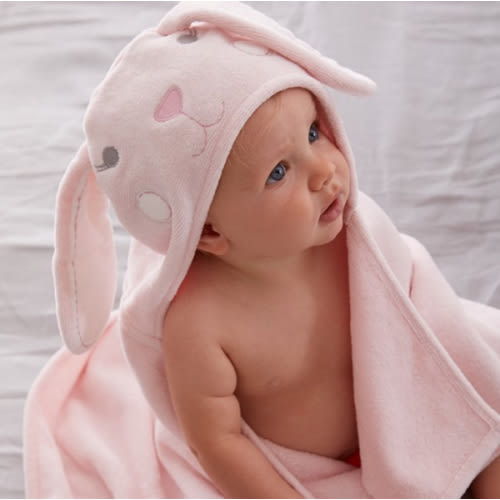 Bunny Hooded Bath Wrap