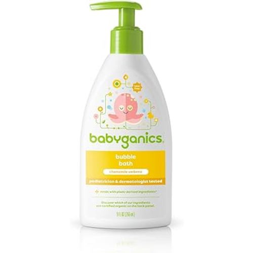 BabyGanics, Bubble Bath, Chamomile Verbena, 9 fl oz (266 ml)