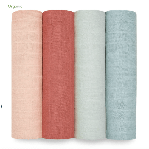 aden + anais | Mother Earth Organic Muslin Swaddle Blanket 4pk