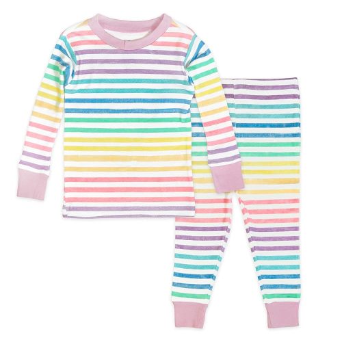 HonestBaby 2-Piece Pajamas Sleepwear Pjs 100% Organic Cotton for Baby, Toddler, Kids, Girl