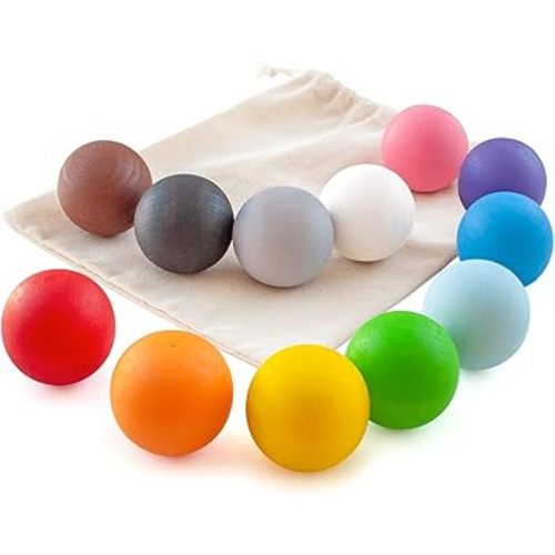 Ulanik Wooden Balls Replacement Set Montessori Toys for 1 Year Old