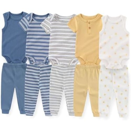 Unisex Baby Boy Girl Pants Sets 10 pack Cotton Casual New born Clothes Comfort Infant Outfit