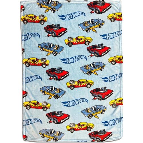 Hot Wheels Blanket | Hot Wheels Throw Blanket | Hot Wheels Baby Blanket Soft Plush Fleece | Car Racing Rug | 30" x 40" | Multicolor | Officially Licensed