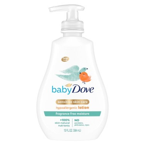 Baby Dove Sensitive Moisture Fragrance-Free Lotion, Size: 13 fl oz