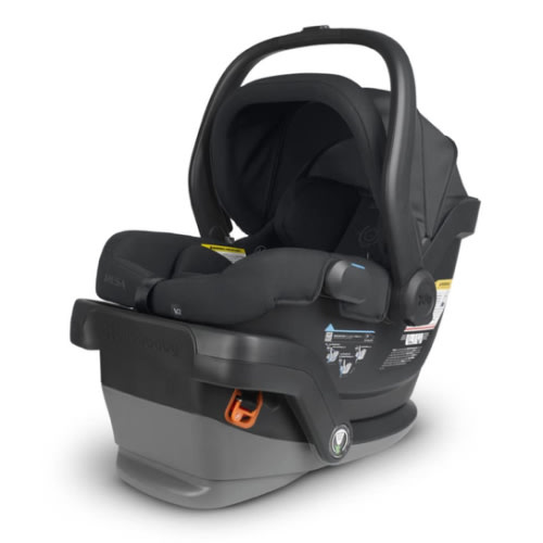 UPPAbaby Mesa V2 Infant Car Seat/Easy Installation/Innovative SmartSecure Technology/Base + Robust Infant Insert Included/Direct Stroller Attachment/Jake (Charcoal)