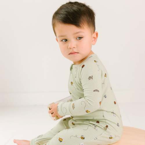 Bugs Small Ribbed Zip Romper