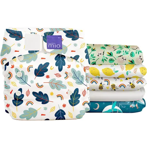 Bambino Mio, Miosolo Classic Reusable Cloth Diapers Set, Adjustable Size (Mixed)
