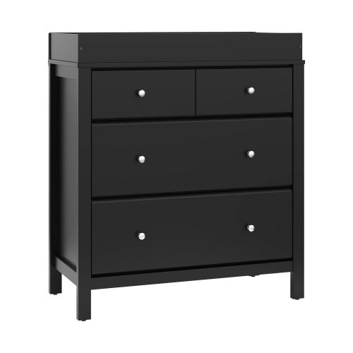 Shop Storkcraft Horizon 3 Drawer Baby Changing Table Dresser, Black - Great Prices Await