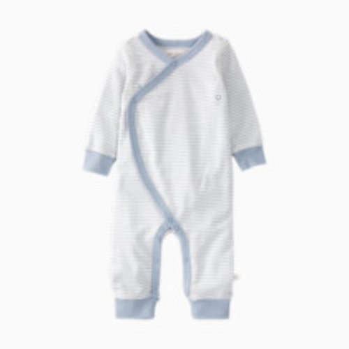 Carter's Little Planet Organic Cotton Wrap Sleep & Play Pajamas in Stripes - Multi Blue Stripe, Newborn