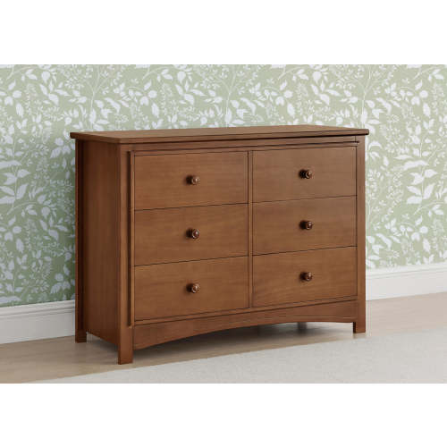 Perry 6 Drawer Dresser with Interlocking Drawers | Delta Children