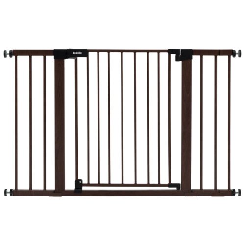 Babelio Adjustable Metal Baby Gate for stairs – No-Drill, Auto-Close & Secure