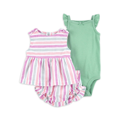 Carter's Child of Mine Baby Girl Shorts Outfit Set, 3-Piece, Sizes 0/3-24 Months