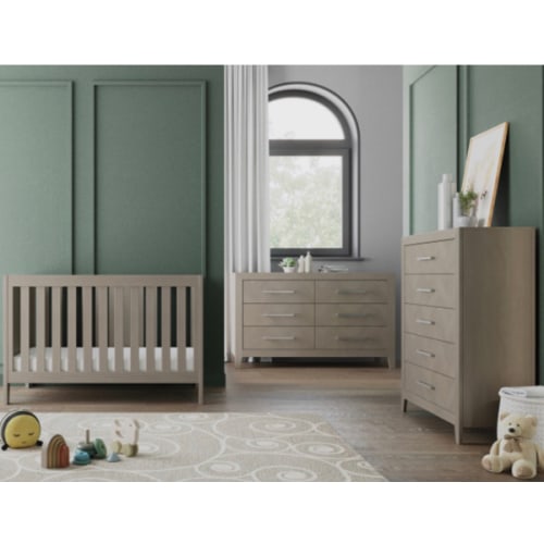 Kieran Euro 3-Piece Nursery Set (Crescent Grey)