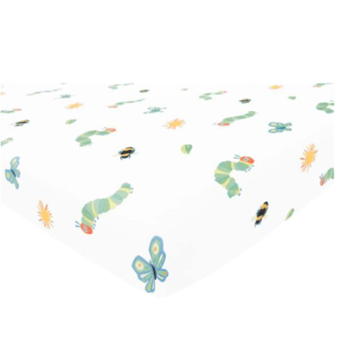 Crib Sheet, The Very Hungry Caterpillar™ and Friends - Kyte Baby Sheets | Maisonette