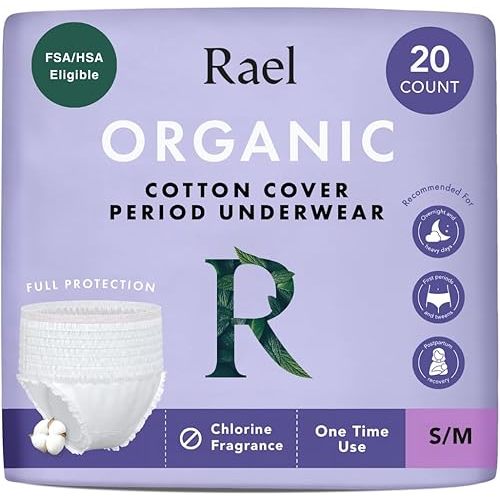 Rael Disposable Underwear for Women | Size S-M, 20 Count