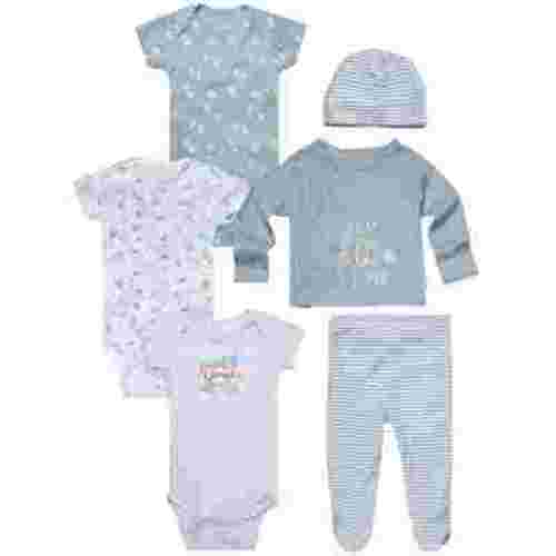 Gerber Baby Neutral 6-Piece Gift Set, Sizes Newborn - 3/6 Months