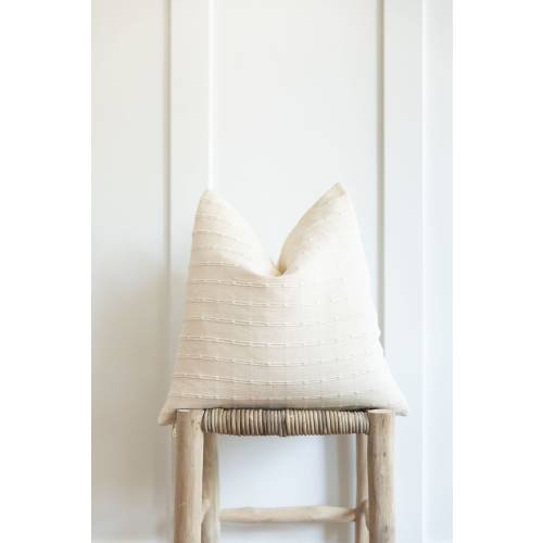 Chiang Cotton Pillow Cover &quot;Liza&quot; woven pillow cream pillow neutral pillows high end pillow woven textile modern farmhouse